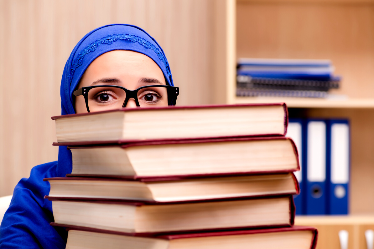 Girl Preparing for Entrance Exams